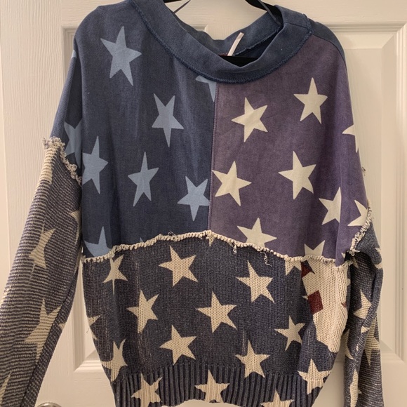 free people star sweatshirt